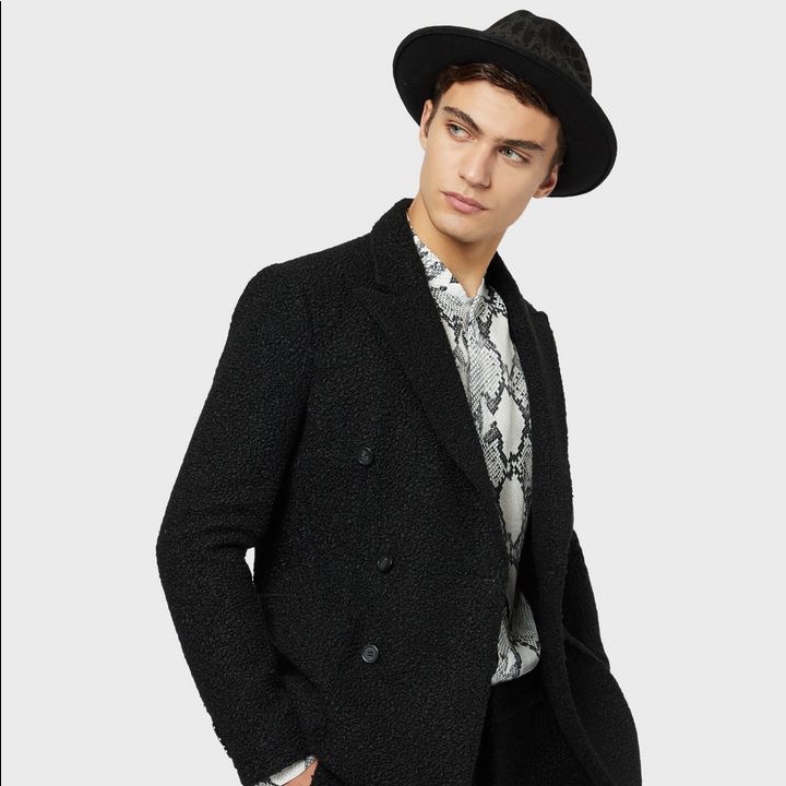 Giorgio Armani Wool Felt Hat 57 New